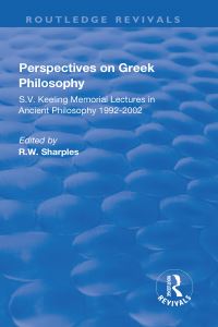 Book Cover for Perspectives on Greek Philosophy by R W Sharples