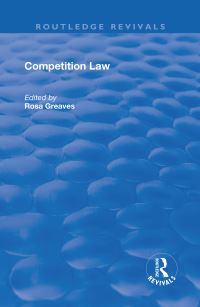 Book Cover for Competition Law by Rosa Greaves