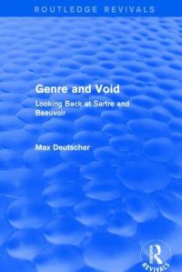 Book Cover for Genre and Void by Max Deutscher