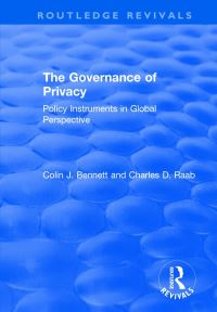 Book Cover for The Governance of Privacy by Colin J Bennett, Charles D Raab