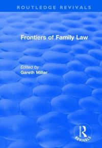 Book Cover for Frontiers of Family Law by J Gareth Miller