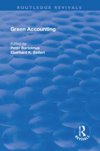 Book Cover for Green Accounting by Peter Bartelmus, EK Seifert