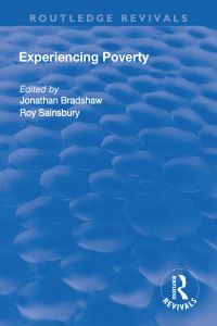 Book Cover for Experiencing Poverty by Jonathan Bradshaw, Roy Sainsbury