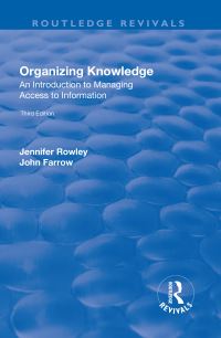 Book Cover for Organizing Knowledge by J E Rowley, John Farrow