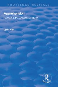 Book Cover for Apprehension: by Lynn Holt