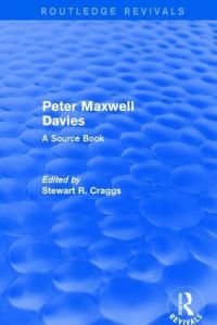 Book Cover for Peter Maxwell Davies by Stewart R Craggs