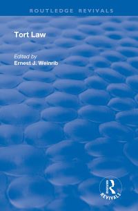 Book Cover for Tort Law by Ernest J Weinrib
