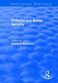 Book Cover for Children and Social Security by Jonathan Bradshaw