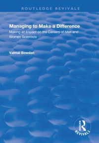 Book Cover for Managing to Make a Difference by Valmai Bowden