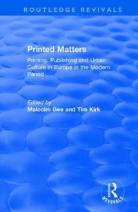 Book Cover for Printed Matters by Malcolm Gee, Tim Kirk