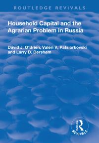 Book Cover for Household Capital and the Agrarian Problem in Russia by David J OBrien