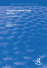 Book Cover for Targeting in Mental Health Services by Lesley Cotterill, Wally Barr