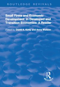 Book Cover for Small Firms and Economic Development in Developed and Transition Economies by David A Kirby, Anna Watson