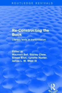 Book Cover for Re-Constructing the Book by Maureen Bell, Shirley Chew, Simon Eliot