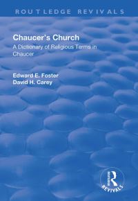 Book Cover for Chaucer's Church by Edward E Foster