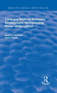 Book Cover for Local and Regional Economic Development by R J Bennett, Diane Payne
