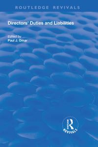 Book Cover for Directors' Duties and Liabilities by Association of European Lawyers