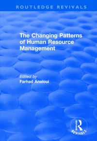 Book Cover for The Changing Patterns of Human Resource Management by Farhad Analoui