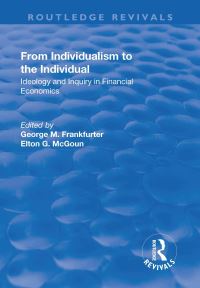 Book Cover for From Individualism to the Individual by George M Frankfurter, Elton George McGoun