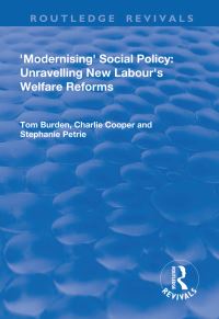 Book Cover for Modernising Social Policy by Tom Burdon, Charlie Cooper, Stephanie Petrie