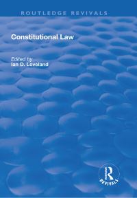 Book Cover for Constitutional Law by Ian D Loveland