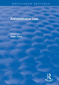 Book Cover for Administrative Law by Peter Cane