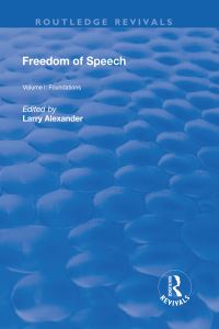 Book Cover for Freedom of Speech by Larry J Alexander