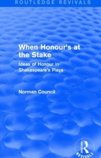 Book Cover for When Honour's at the Stake by Norman Council
