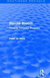 Book Cover for Harold Bloom by Peter De Bolla