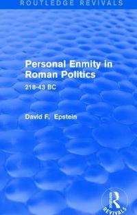 Book Cover for Personal Enmity in Roman Politics by David F Epstein