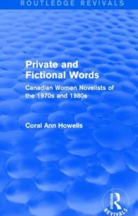 Book Cover for Private and Fictional Words by Coral Ann Howells
