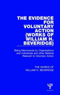 Book Cover for The Evidence for Voluntary Action by William Henry Beveridge Beveridge