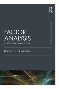 Book Cover for Factor Analysis by Richard L Gorsuch
