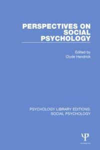 Book Cover for Perspectives on Social Psychology by Clyde Hendrick