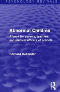 Book Cover for Abnormal Children by Bernard Hollander