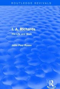 Book Cover for I.A. Richards by John Paul Russo