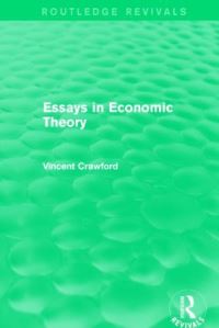 Book Cover for Essays in Economic Theory (Routledge Revivals) by Vincent Crawford