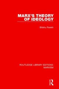 Book Cover for Marx's Theory of Ideology by Bhikhu C Parekh