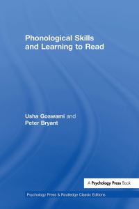 Book Cover for Phonological Skills and Learning to Read by Usha C Goswami, Peter Bryant