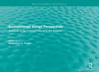 Book Cover for Environmental Design Perspectives by Wolfgang F E University of Cincinnati, US Preiser