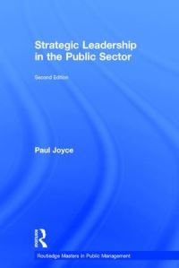 Book Cover for Strategic Leadership in the Public Services by Paul Joyce