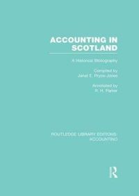 Book Cover for Accounting in Scotland by Janet E. Pryce-Jones, R. H. Parker