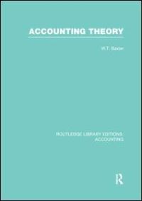 Book Cover for Accounting Theory by William T. Baxter