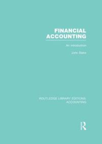 Book Cover for Financial Accounting by John Blake