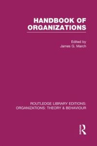 Book Cover for Handbook of Organizations by James G March
