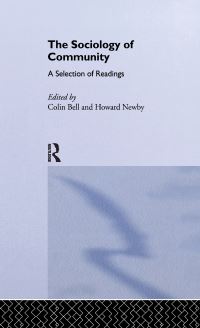 Book Cover for Sociology of Community by Colin Bell, Howard Newby