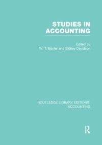 Book Cover for Studies in Accounting by William T. Baxter, Sidney Davidson