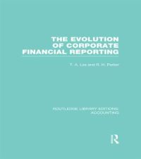 Book Cover for The Evolution of Corporate Financial Reporting by T. A. Lee, R. H. Parker