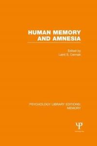 Book Cover for Human Memory and Amnesia by Laird S Cermak