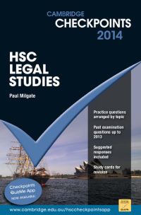 Book Cover for Cambridge Checkpoints HSC Legal Studies 2014 by Paul Milgate